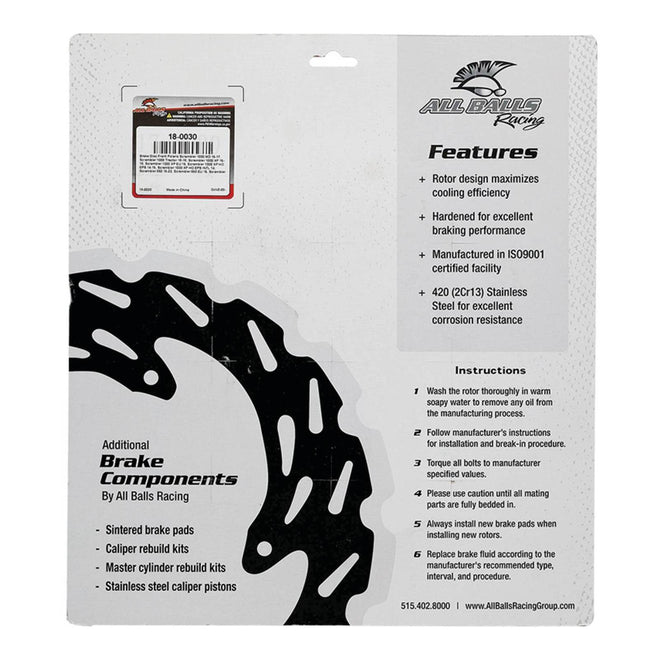 Brake Disc Front / Rear 18-0030