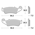 Brembo Prime Sinter Front Brake Pads 07KA17SD