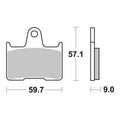 Brembo Prime Sinter Rear Brake Pads 07SU25SP
