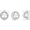 Denali D3 LED Driving Light - DataDim™ Technology - Single