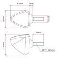 DRC 601 LED FLASHER 12V ORANGE 2PCS