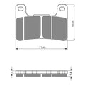 GOLDfren Brake Pads - GPR