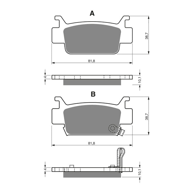 GOLDfren Brake Pads - K5 Off-Road Racing