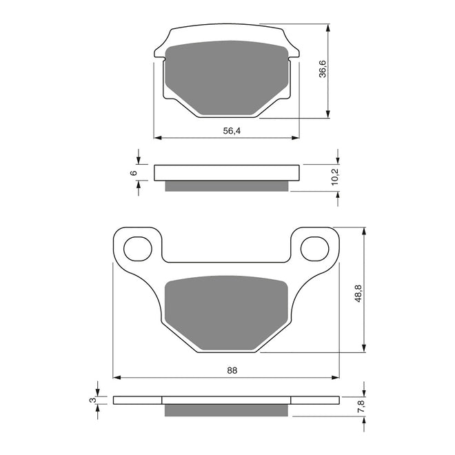 GOLDfren Brake Pads - S3 Sintered Sports