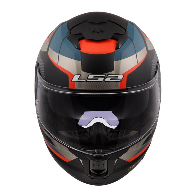 LS2 FF808 Stream II Road - Matte Black / Blue