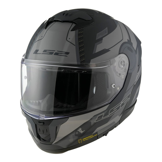 LS2 FF808 Stream II Shadow - Matte Titanium / Grey