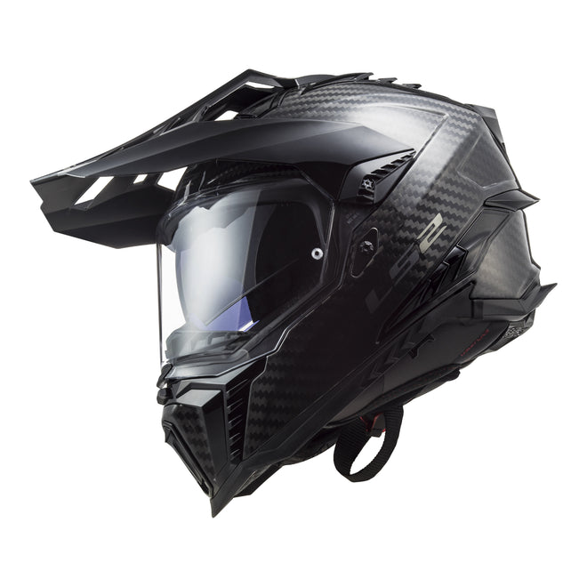LS2 MX701 Explorer Carbon Solid - Gloss Carbon