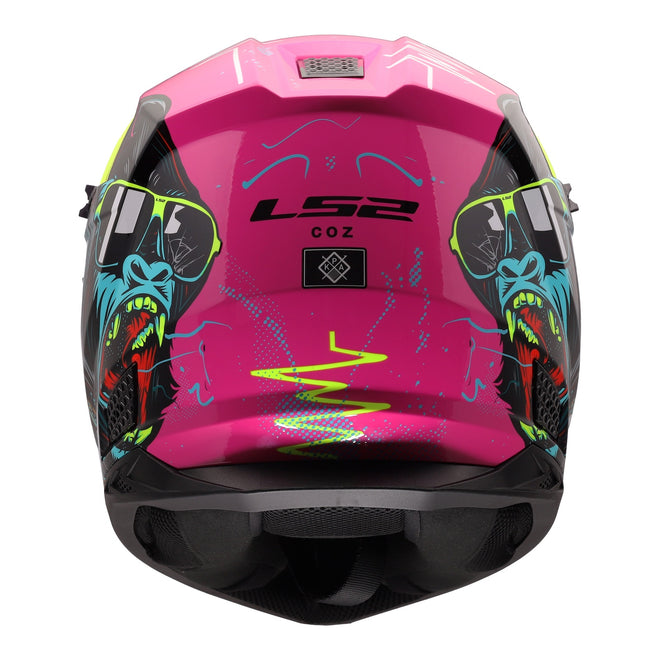LS2 MX706J COZ Junior Gorilla Helmet - Gloss Purple