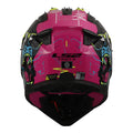 LS2 MX708 Fast II Gorilla Helmet - Purple / Hi-Vis Yellow