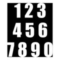 Whites Race Number - White #6 (10 Pack)
