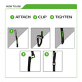 Oxford Atlas G-Hook 17mm x 1.2m - Black (Pair)