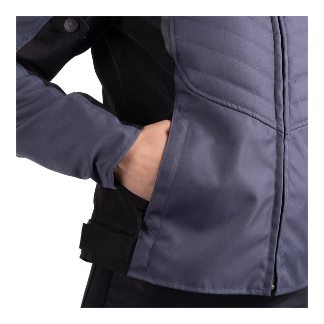 Oxford Valencia 3.0 Waterproof Dr2Dry Women's Textile Jacket - Grey / Black