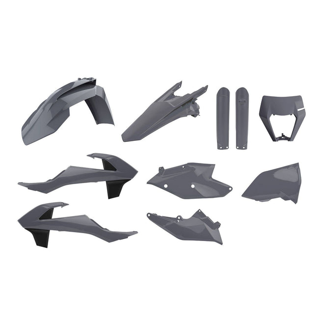Polisport Kit Enduro with Mask KTM EXC/EXC-F ('17-'19 - Grey