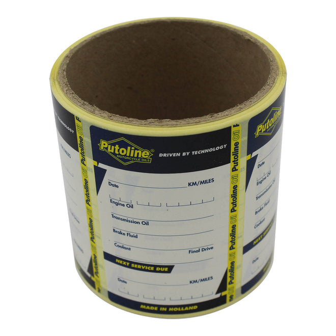 Putoline Service Reminder Label (100 Pack)