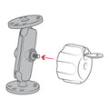RAM Key Lock Knob with Brass Insert for B Size Socket Arms