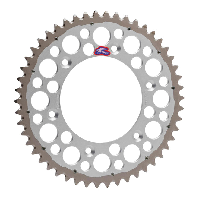 Renthal Sprocket Twinring Silver 47T Bi-metal Grooved Packaged