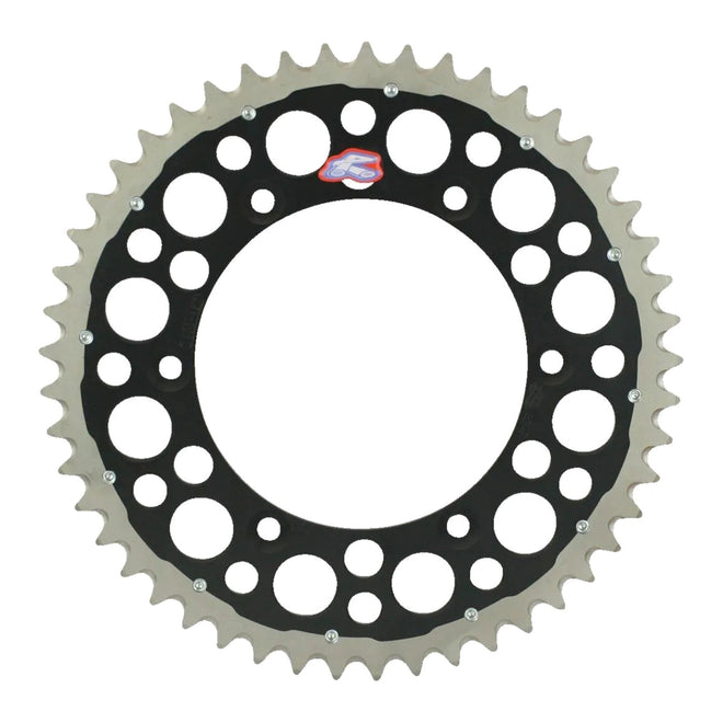 Renthal Sprocket Twinring Black 48T Bi-Metal Grooved Packaged