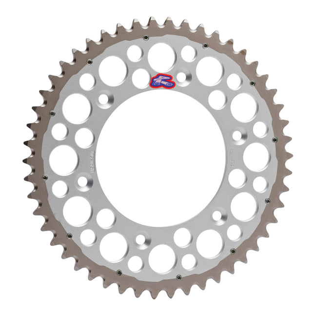 Renthal Sprocket Twinring Silver 48T Bi-metal Grooved