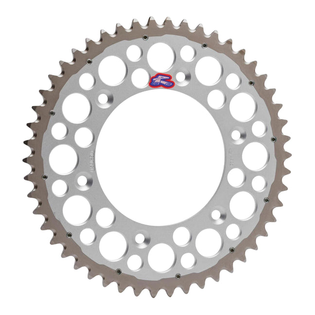 Renthal Sprocket Twinring Silver 51T Bi-Metal Grooved Packaged