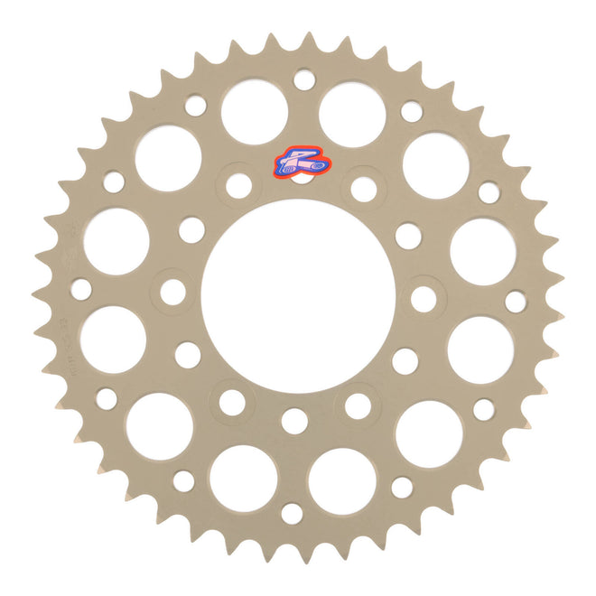Renthal Sprocket Rear Silver 43T Alloy 7075 T6 Grooved Kawasaki