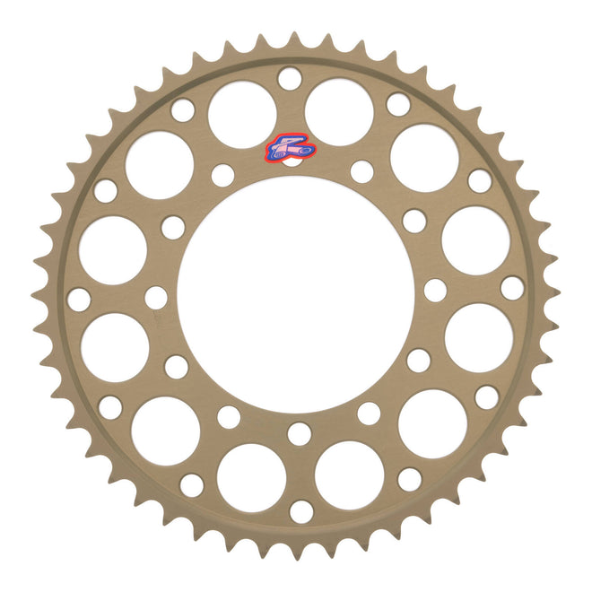Renthal Sprocket Rear Silver 48T Alloy 7075 T6 Grooved Kawasaki