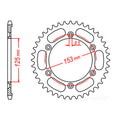 Sprocket Kit Honda NXR125 - 428KRO 13/54