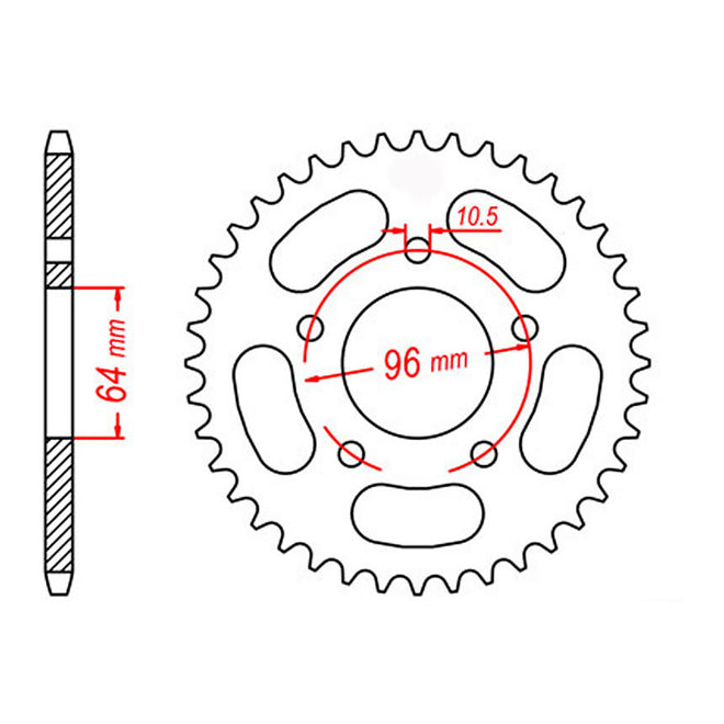 Sprocket Kit Honda XRB200 Brazil- 520SO 12/55