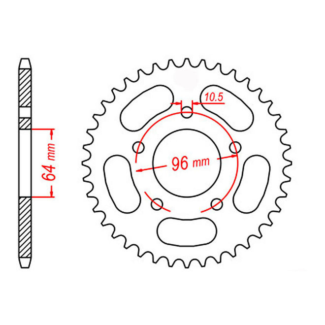 Sprocket Kit Honda CTX200 - 520SO 12/50