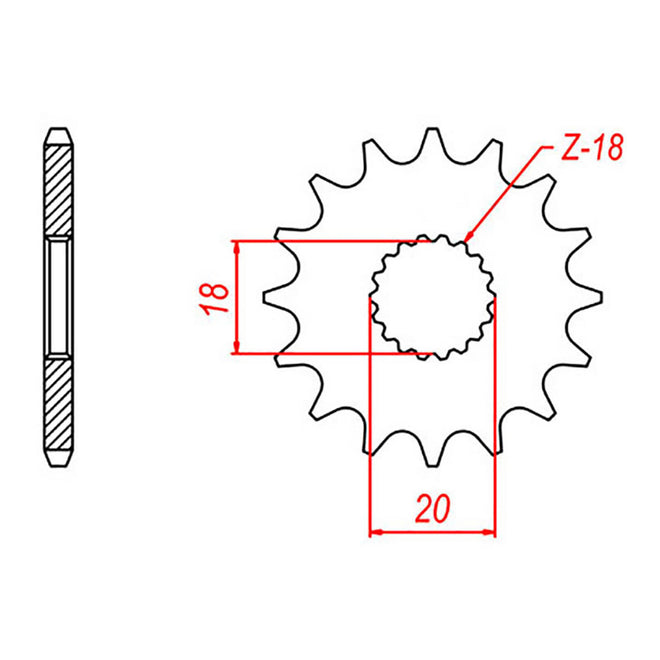Sprocket Kit Suzuki GN125 - 428KRO 14/52