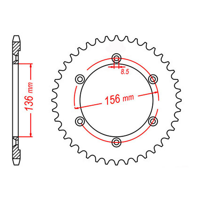 Sprocket Kit Suzuki DR650 - 525XRE 15/41