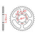 Sprocket Kit Suzuki ATV LT50 - 420MS 11/37