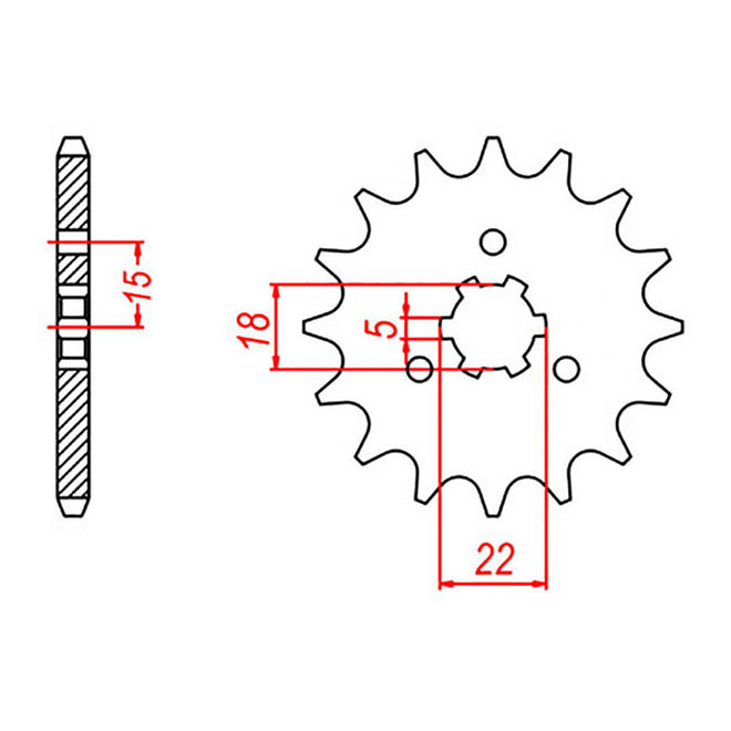 Sprocket Kit Kawasaki KX125 '94/'95 - 520KXZ 12/49