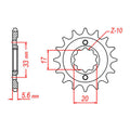Sprocket Kit Kawasaki KX250F/RMZ250 '04-'05 U-Ring - GB520MXU 13/48
