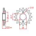 Sprocket Kit Kawasaki KLR650 '22-'24 X-Ring - Gold 15/43