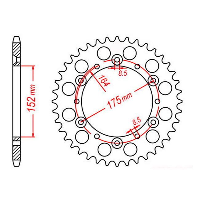 Sprocket Kit Yamaha YZ250 '94-'97 - 520KXZ 13/49