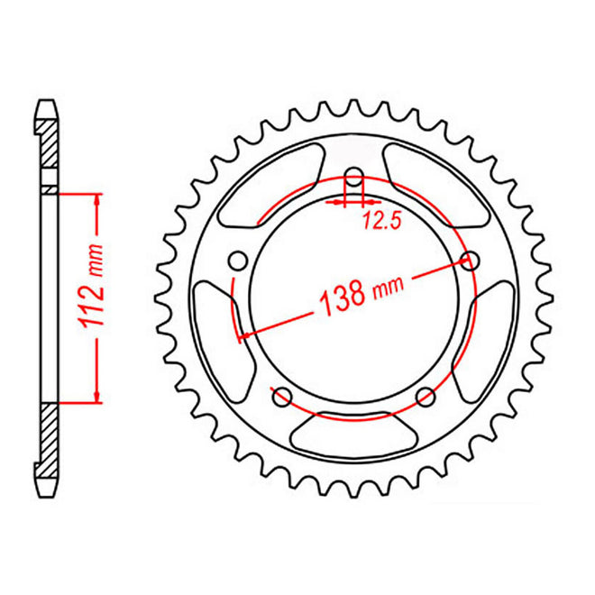 Sprocket Kit Honda CBR900RR '92-'95 Gold (economy) - GB530XRE 16/42