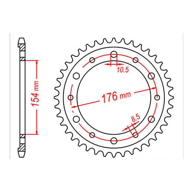 Sprocket Kit Honda CB1000R Predator '08-'11 (economy) - 530XRE 16/44