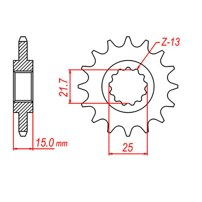 Sprocket Kit Kawasaki ZXR600 '95-'97 - 525XRE 15/40