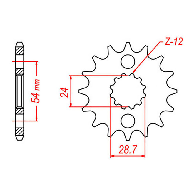 Sprocket Kit Kawasaki ZZR1100 '98 Gold - GB530ZXW 17/44