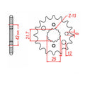 Sprocket Kit Suzuki GSXR750 '96-'97 Gold - GB530XRE 15/43