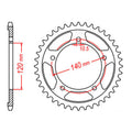 Sprocket Kit Suzuki DL1000 V-Strom '06-'12 (econo) - 525XRE 17/41