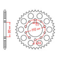 Sprocket Kit Triumph Speedmaster 800/865 - 525XRE 18/42