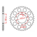Sprocket Kit Triumph Sprint 900 - 530XRE 18/46