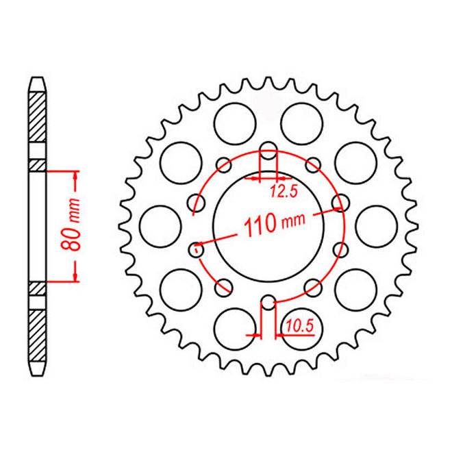 Sprocket Kit Triumph Trophy 900 - 530XRE 17/44