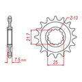Sprocket Kit Yamaha FZR400RR (520conv) - 520XRE (104 link) 15/43