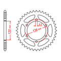 Sprocket Kit Yamaha FZR400RR (520conv) - 520XRE (104 link) 15/43