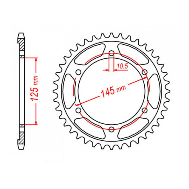 Sprocket Kit Yamaha FZR600 - 530XRE 15/45