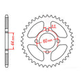 MTX 833 Steel Rear Sprocket #428