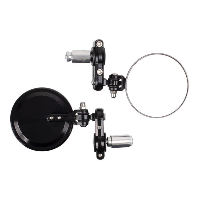 Whites Handlebar Bar End Mirrors Pair - Hinged - Black