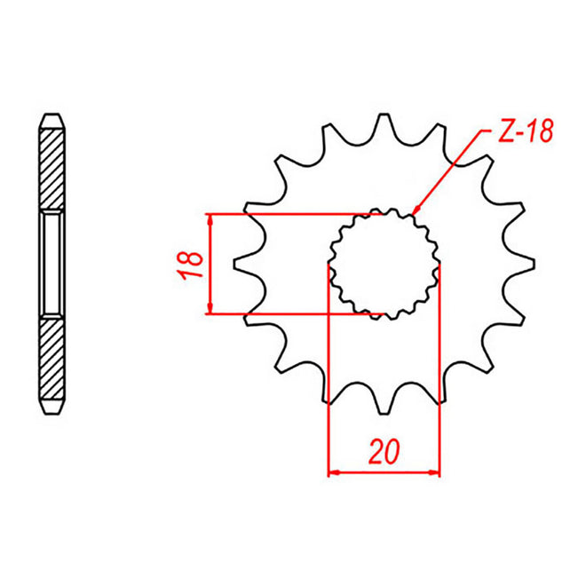 XAM Sprocket Kit Suzuki GN125 - 428AO 13/50